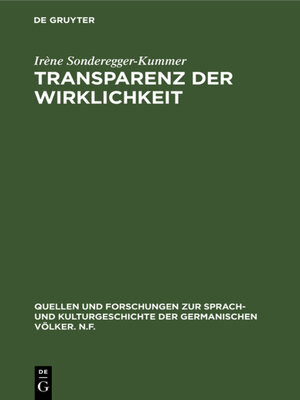 cover image of Transparenz der Wirklichkeit
